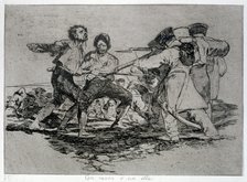 The Disasters of War, a series of etchings by Francisco de Goya (1746-1828), plate 2: 'Con razón …