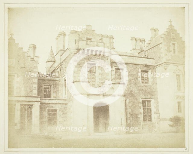 Hall Door, Abbotsford, 1844. Creator: William Henry Fox Talbot.