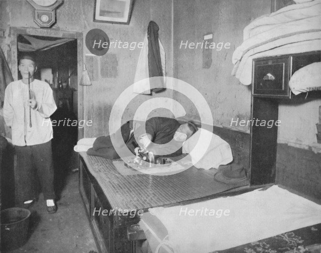 'An Opium Den in San Francisco', 19th century. Artist: Unknown.