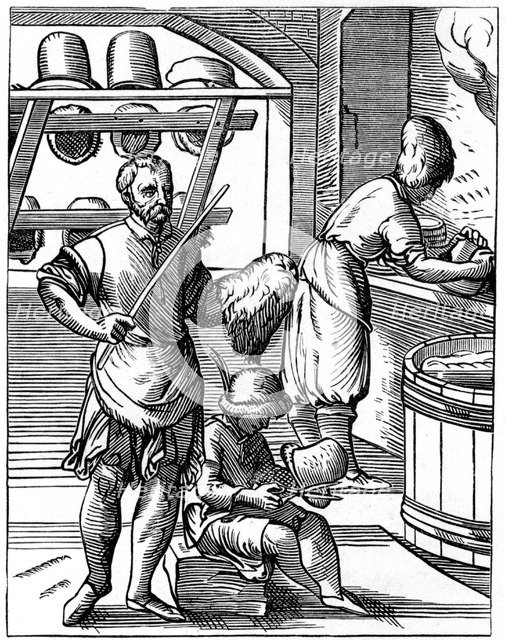 Hatter, 16th century (1849).Artist: Jost Amman