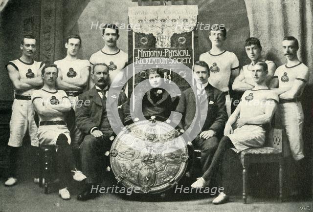 'The Team of Aberdeen Gymnasts, Winners of the N.P.R.S. Challenge Shield', 1902. Creator: Unknown.