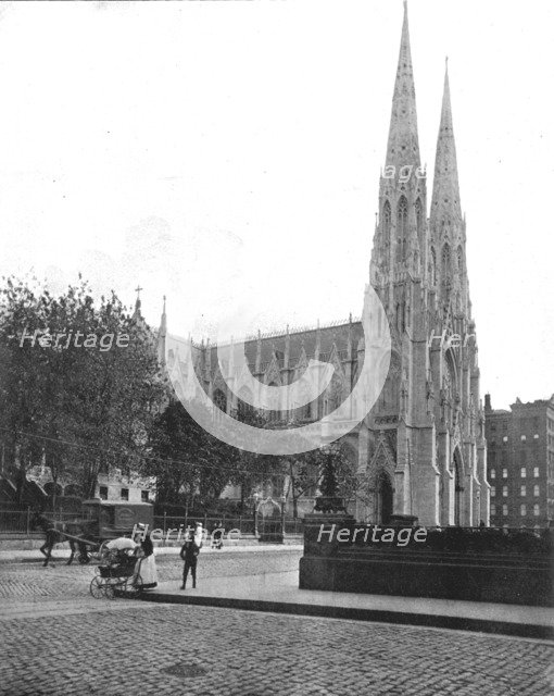 St Patrick's Cathedral, New York, USA, c1900.  Creator: Unknown.