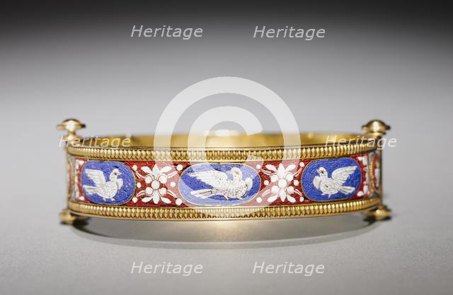 Bracelet, c. 1860-1870. Creator: Fortunato Pio Castellani Firm (Italian), attributed to.