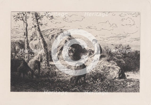 L'Enfant Prodigue, ca. 1868. Creator: Charles Emile Jacque.