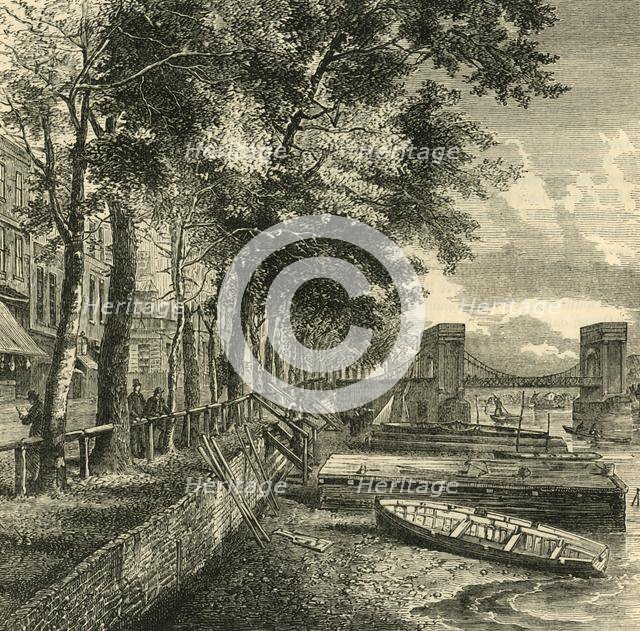 'Cheyne Walk and Cadogan Pier', c1876. Creator: Unknown.