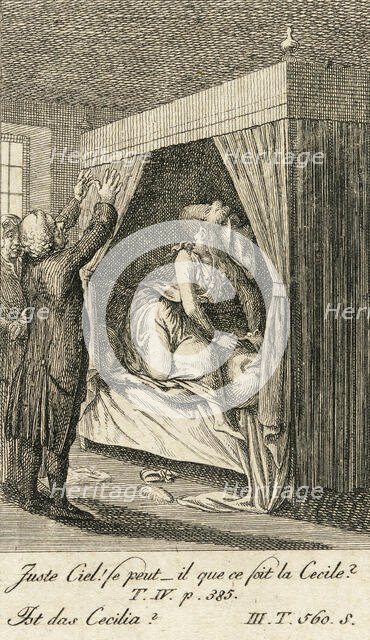 Cecilia or the Story of a Rich Orphan, 1787. Creator: Daniel Nikolaus Chodowiecki.