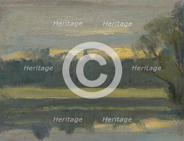 Landscape near Munich II, c1892. Creator: Jozef Hanula.