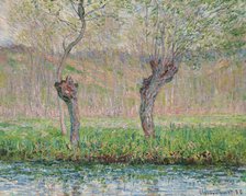 Spring, willows, 1885. Creator: Monet, Claude (1840-1926).