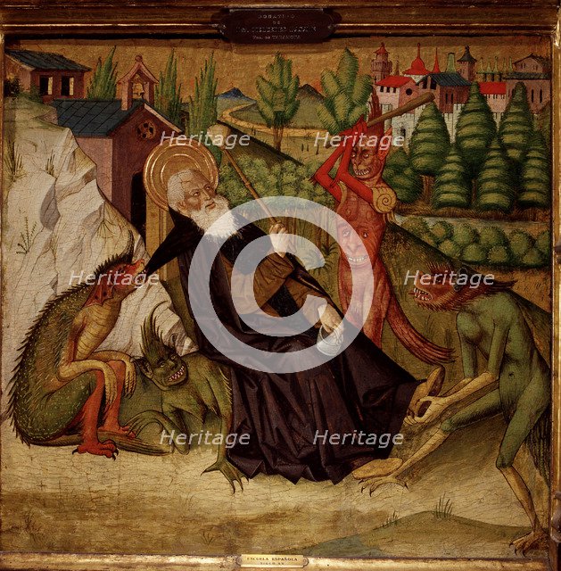 The Temptations of St. Anthony' anchorite of Tebaida, tempera on panel.