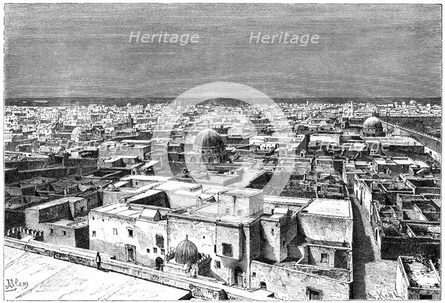 View of Kairwan, Tunisia, c1890. Artist: Armand Kohl