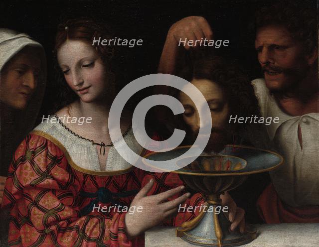 Salome with the Head of Saint John the Baptist, 1500s or later. Creator: Bernardino Luini (Italian, c. 1480-c. 1532), follower of.