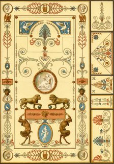 Wall painting and ceiling decoration, Germany, early 19th century, (1898). Creator: Unknown.