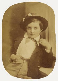 Portrait of a Young Boy, about 1860. Creator: Oscar Gustav Rejlander.