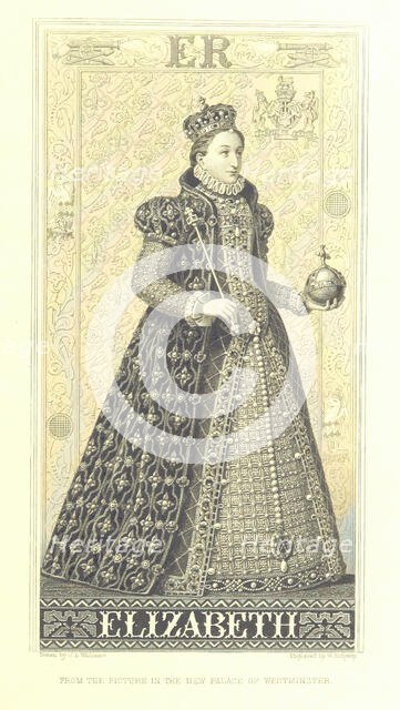 Elizabeth, from the picture in the new Palace of Westminster, 1878.  Creators: Unknown, William Ridgway.