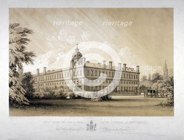The Royal Naval School at New Cross, Lewisham, London, c1870.            Artist: Thomas Talbot Bury