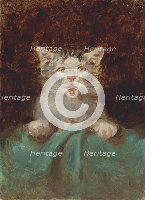 Un petit chat (A Kitten), 1882. Creator: Toulouse-Lautrec, Henri, de (1864-1901).