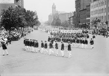 Preparedness Parade - Plattsburg Men, 1916. Creator: Harris & Ewing.