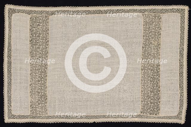 Cloth with Winged and Two-Tailed Animals, 17th-18th century. Creator: Unknown.