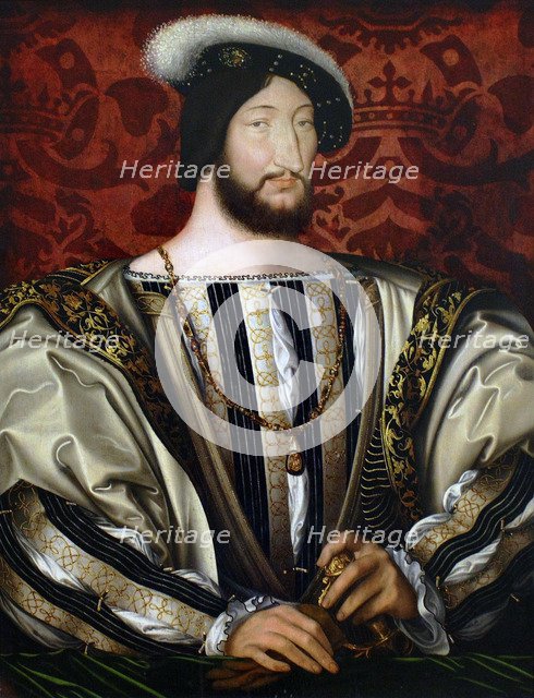 Portrait of Francis I (1494-1547), King of France, Duke of Brittany, Count of Provence, ca 1530. Artist: Clouet, Jean (c. 1485-1541)