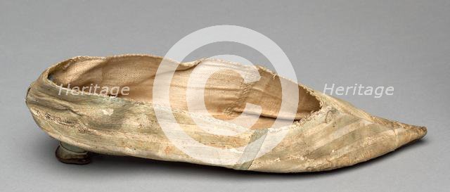 Slipper, c. 1769. Creator: Unknown.