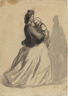 Mother and Baby. Creator: Honore Daumier.