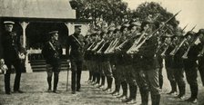 Lord Kitchener reviewing Australian cadets, First World War, c1914, (c1920).  Creator: Unknown.