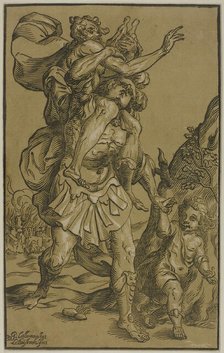 Aeneas and Anchises, n.d. Creator: Ludolph Busing.