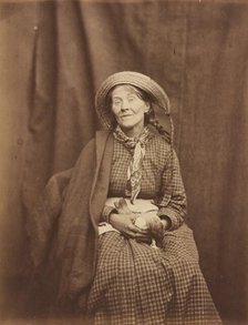 Woman Holding a Dead Bird, Surrey County Asylum, c. 1855. Creator: Dr Hugh Welch Diamond.