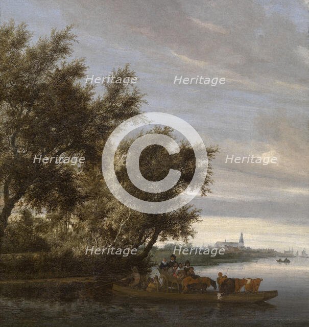 The Ferry, 1657. Creator: Salomon Ruysdael.