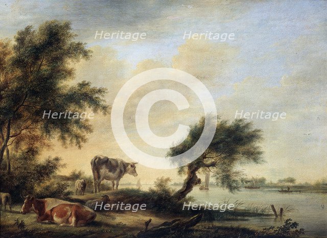'Landscape with a Herd', 18th century. Artist: Jan Jansson