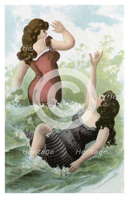 Women bathing, early 20th century(?). Artist: Unknown