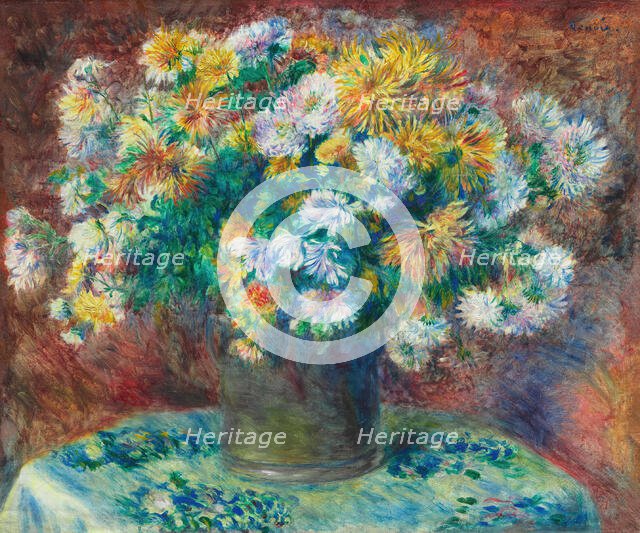 Chrysanthemums, 1881/82. Creator: Pierre-Auguste Renoir.