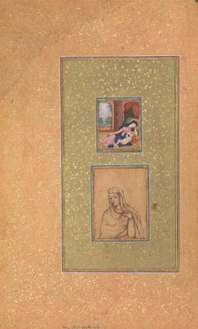 Album Page with Two Christian Subjects, late 16th century. Creator: Unknown.