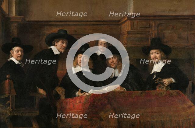 The Sampling Officials of the Amsterdam Drapers’ Guild, Known as ‘The Syndics’, 1662. Creator: Rembrandt Harmensz van Rijn.