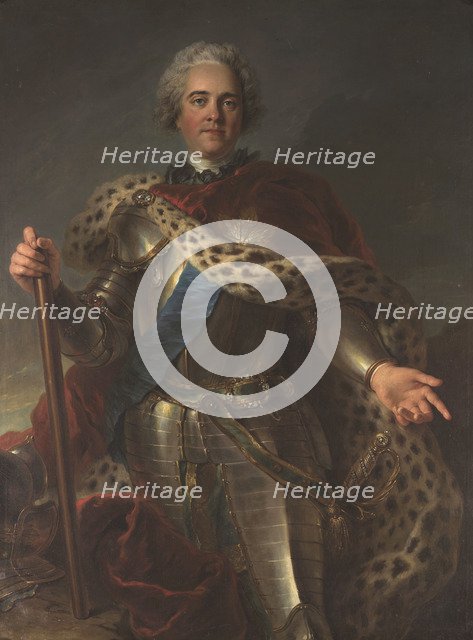 Portrait of Maurice de Saxe (1696-1750), Marshal of France, ca 1735-1739. Creator: Coypel, Charles-Antoine (1694-1752).