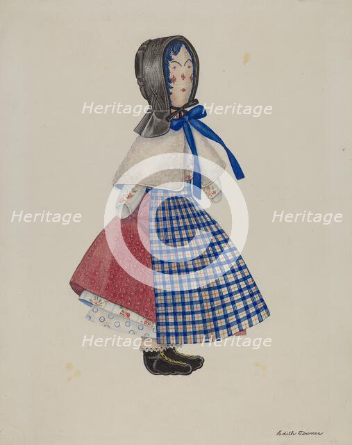 Doll: "Mollie Bentley", 1936. Creators: Josephine C. Romano, Edith Towner.