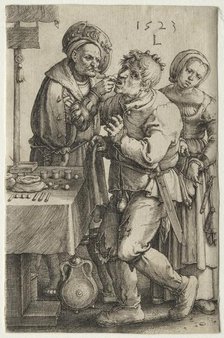 The Dentist, 1523. Creator: Lucas van Leyden (Dutch, 1494-1533).