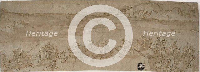 Horsemen on the Shore, 1615/20. Creator: Bernardo Castello.