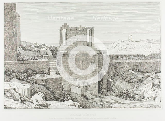 The Acropolis of Athens, 1845. Creator: Theodore Caruelle d'Aligny.