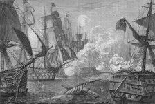 'Bombardment of Acre', c1880. Artist: Charles Olivier Murray.