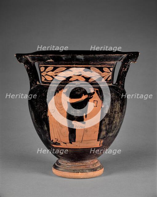 Attic Red-Figure Column Krater, about 470 BC. Creator: Harrow Painter.