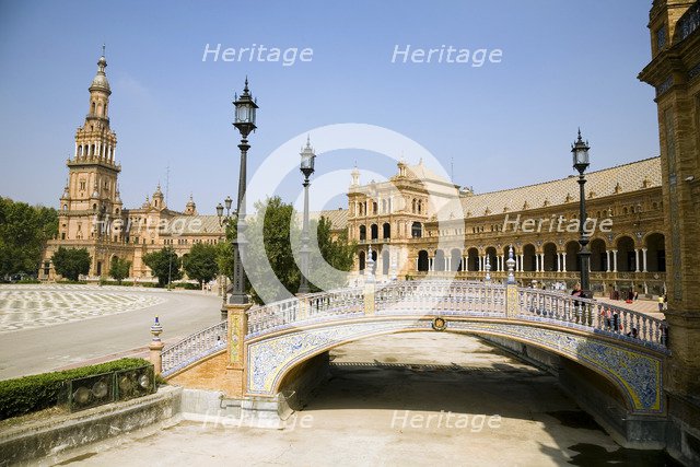 Plaza de Espana, Seville, Andalusia, Spain, 2007. Artist: Samuel Magal