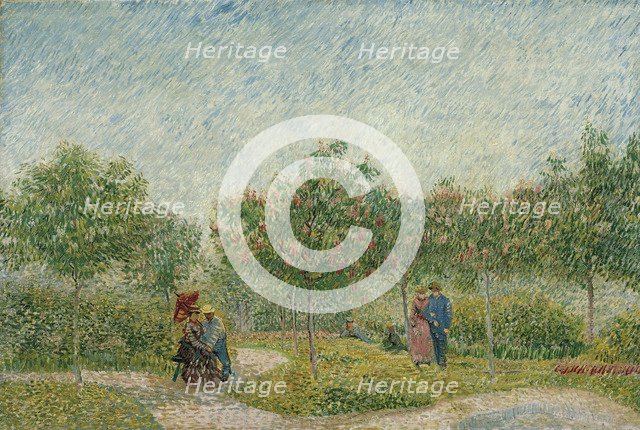 Courting couples in the Voyer d'Argenson Park in Asnières, 1887. Artist: Gogh, Vincent, van (1853-1890)
