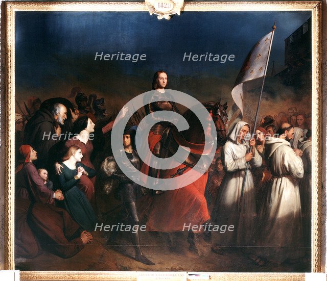 'Joan of Arc's entry into Orleans, Evening of the Liberation of the Town, 8 May 1429' (c1818-1862). Artist: Henry Sheffer