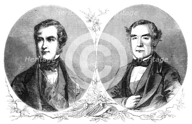 Plenipotentiaries at the Peace Conference: The Earl of Clarendon (England), Baron de Bourqueney (Fra Creator: Unknown.