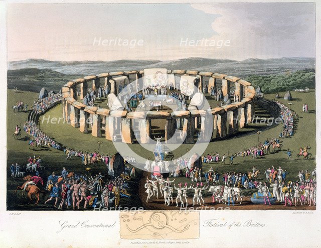 'Grand Conventional Festival of the Britons', 1815. Artist: Robert Havell