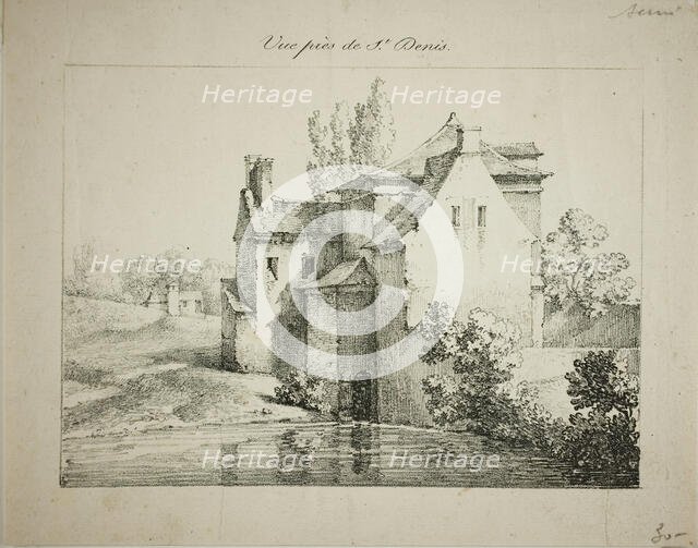 View near St. Denis, 1824/27. Creator: Louis Jules Federe Villeneuve.