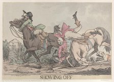 Showing Off, March 25, 1787., March 25, 1787. Creator: Thomas Rowlandson.