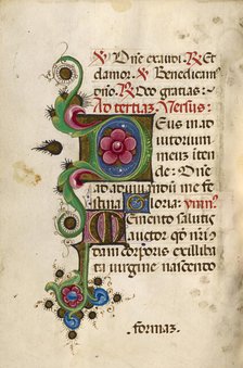 Decorated Initial D; Decorated Initial M; Gualenghi-d'Este Hours, about 1469. Creator: Unknown.