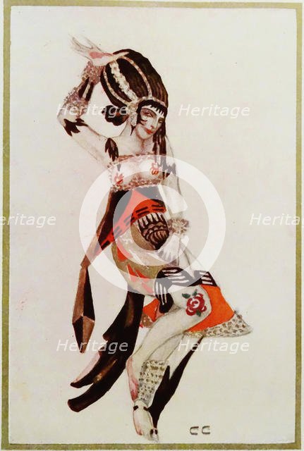 Costume design for the Ballet The Tragedy of Salome by Florent Schmitt.